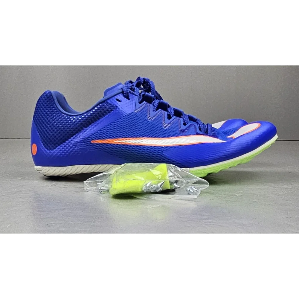 Nike Zoom Rival Sprint Track Spikes Mens 9 Blue Orange‎ DC8753-401 NWOB